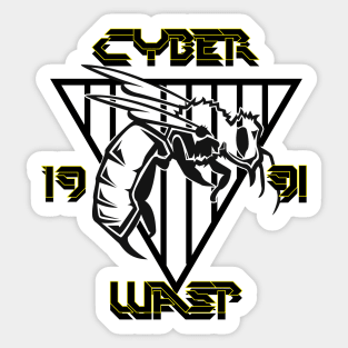 cyber wasp 1991 streetwear Sticker